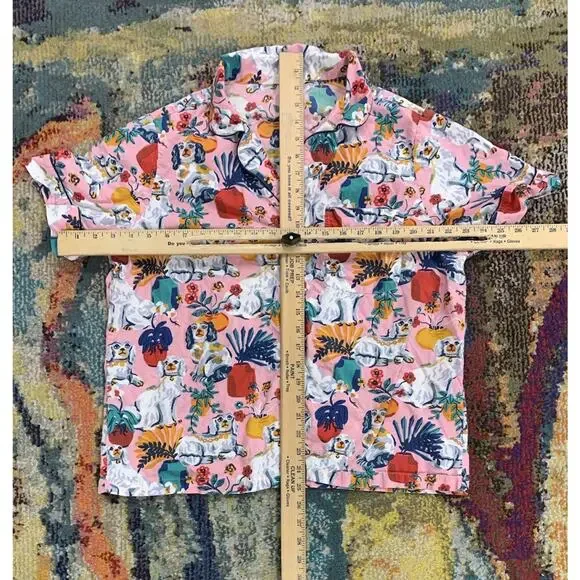 Printfresh Good Dog Sleep Long Shirt Pink Cotton Loungewear Pajama Top M - Picture 4 of 4